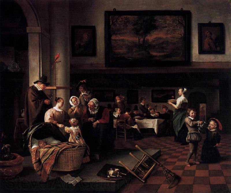 Jan Steen Baptism Spain oil painting art